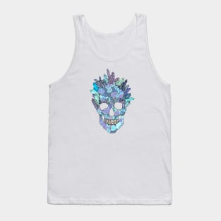 Skull with crystal hair Tank Top